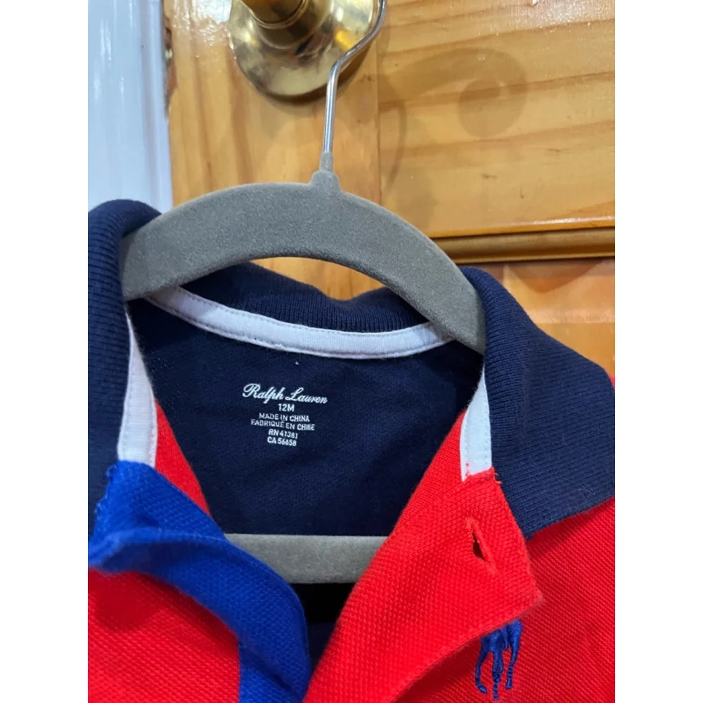 Little Boys Ralph Lauren One Piece Big Hit Pony Romper Size 12 Months